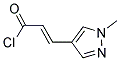 3-(1-METHYL-1H-PYRAZOL-4-YL)-ACRYLOYL CHLORIDE Struktur