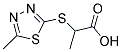 2-[(5-METHYL-1,3,4-THIADIAZOL-2-YL)SULFANYL]PROPANOIC ACID Struktur