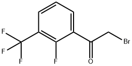 2-FLUORO-3-(TRIFLUOROMETHYL)PHENACYL BROMIDE Struktur