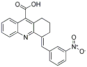 4-(3-NITRO-BENZYLIDENE)-1,2,3,4-TETRAHYDRO-ACRIDINE-9-CARBOXYLIC ACID Struktur