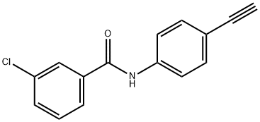 3-CHLORO-N-(4-ETHYNYLPHENYL)BENZENECARBOXAMIDE Struktur