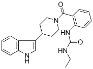 N-ETHYL-N'-[2-((4-(1H-INDOL-3-YL)PIPERIDIN-1-YL)CARBONYL)PHENYL]UREA Struktur