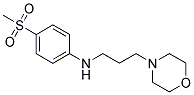 N-[4-(METHYLSULFONYL)PHENYL]-N-(3-MORPHOLIN-4-YLPROPYL)AMINE Struktur