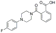 2-([4-(4-FLUOROPHENYL)PIPERAZIN-1-YL]CARBONYL)BENZOIC ACID Struktur