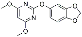 5-[(4,6-DIMETHOXYPYRIMIDIN-2-YL)OXY]-1,3-BENZODIOXOLE Struktur