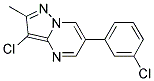 3-CHLORO-6-(3-CHLOROPHENYL)-2-METHYLPYRAZOLO[1,5-A]PYRIMIDINE Struktur