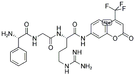 PGLU-GLY-ARG-7-AMIDO-4-TRIFLUOROMETHYLCOUMARIN Struktur