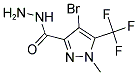 4-BROMO-1-METHYL-5-TRIFLUOROMETHYL-1 H-PYRAZOLE-3-CARBOXYLIC ACID HYDRAZIDE Struktur