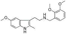 N-(2,3-DIMETHOXYBENZYL)-N-[2-(5-METHOXY-2-METHYL-1H-INDOL-3-YL)ETHYL]AMINE Struktur