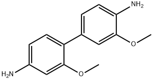 2,3'-DIMETHOXY-BIPHENYL-4,4'-DIAMINE Struktur