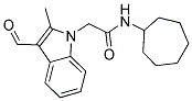 N-CYCLOHEPTYL-2-(3-FORMYL-2-METHYL-1H-INDOL-1-YL)ACETAMIDE Struktur