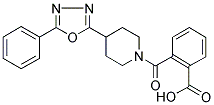 2-[(4-(5-PHENYL-1,3,4-OXADIAZOL-2-YL)PIPERIDIN-1-YL)CARBONYL]BENZOIC ACID Struktur