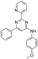 N-(4-METHOXYPHENYL)-6-PHENYL-2-PYRIDIN-2-YLPYRIMIDIN-4-AMINE Struktur