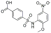 4-(2-METHOXY-5-NITRO-PHENYLSULFAMOYL)-BENZOIC ACID Struktur