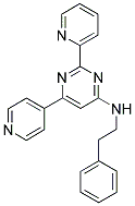 N-(2-PHENYLETHYL)-2-PYRIDIN-2-YL-6-PYRIDIN-4-YLPYRIMIDIN-4-AMINE Struktur