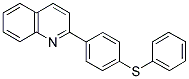 2-[4-(PHENYLSULFANYL)PHENYL]QUINOLINE Struktur