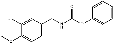 PHENYL N-(3-CHLORO-4-METHOXYBENZYL)CARBAMATE Struktur