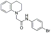 N-(4-BROMOPHENYL)-2-[3,4-DIHYDRO-1(2H)-QUINOLINYL]ACETAMIDE Struktur