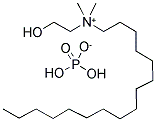 HEXADECYL(2-HYDROXYETHYL)DIMETHYLAMMONIUM DIHYDROGEN PHOSPHATE Struktur