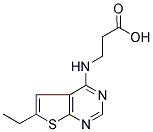 3-(6-ETHYL-THIENO[2,3-D]PYRIMIDIN-4-YLAMINO)-PROPIONIC ACID Struktur