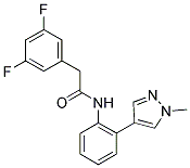 2-(3,5-DIFLUOROPHENYL)-N-[2-(1-METHYL-1H-PYRAZOL-4-YL)PHENYL]ACETAMIDE Struktur