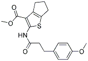 METHYL 2-{[3-(4-METHOXYPHENYL)PROPANOYL]AMINO}-5,6-DIHYDRO-4H-CYCLOPENTA[B]THIOPHENE-3-CARBOXYLATE Struktur