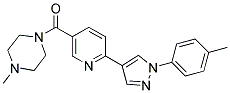 1-METHYL-4-((6-[1-(4-METHYLPHENYL)-1H-PYRAZOL-4-YL]PYRIDIN-3-YL)CARBONYL)PIPERAZINE Struktur