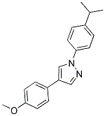 1-(4-ISOPROPYLPHENYL)-4-(4-METHOXYPHENYL)-1H-PYRAZOLE Struktur