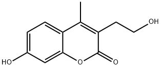 7-HYDROXY-3-(2-HYDROXYETHYL)-4-METHYL-2H-CHROMEN-2-ONE Struktur