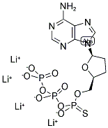 2',3'-DIDEOXYADENOSINE-5'-O-(1-THIOTRIPHOSPHATE) LITHIUM SALT Struktur