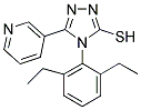 4-(2,6-DIETHYL-PHENYL)-5-PYRIDIN-3-YL-4H-[1,2,4]TRIAZOLE-3-THIOL Struktur