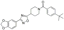 4-[3-(1,3-BENZODIOXOL-5-YL)-1,2,4-OXADIAZOL-5-YL]-1-(4-TERT-BUTYLBENZOYL)PIPERIDINE Struktur