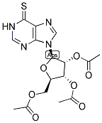 2',3',5'-TRI-O-ACETYL-6-THIOINOSINE Struktur