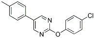 2-(4-CHLOROPHENOXY)-5-(4-METHYLPHENYL)PYRIMIDINE Struktur