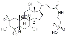 [2,2,4,4-D4]-TAUROCHOLIC ACID Struktur