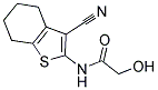 N-(3-CYANO-4,5,6,7-TETRAHYDRO-1-BENZOTHIOPHEN-2-YL)-2-HYDROXYACETAMIDE Struktur