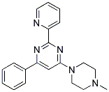 4-(4-METHYLPIPERAZIN-1-YL)-6-PHENYL-2-PYRIDIN-2-YLPYRIMIDINE Struktur