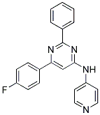 6-(4-FLUOROPHENYL)-2-PHENYL-N-PYRIDIN-4-YLPYRIMIDIN-4-AMINE Struktur