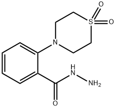 2-(1,1-DIOXO-1LAMBDA6,4-THIAZINAN-4-YL)BENZENECARBOHYDRAZIDE Struktur