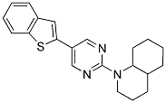 1-[5-(1-BENZOTHIEN-2-YL)PYRIMIDIN-2-YL]DECAHYDROQUINOLINE Struktur