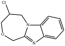 6-CHLORO-6,7-DIHYDRO-5H,9H-8-OXA-4B,10-DIAZA-BENZO[A]AZULENE Struktur