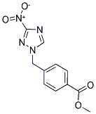 4-(3-NITRO-[1,2,4]TRIAZOL-1-YLMETHYL)-BENZOIC ACID METHYL ESTER Struktur