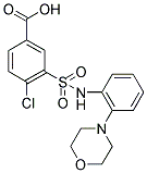 4-CHLORO-3-(2-MORPHOLIN-4-YL-PHENYLSULFAMOYL)-BENZOIC ACID Struktur