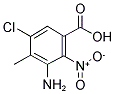 5-CHLORO-2-NITRO-3-AMINO-4-METHYLBENZOIC ACID Struktur