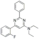 N,N-DIETHYL-6-(2-FLUOROPHENYL)-2-PHENYLPYRIMIDIN-4-AMINE Struktur