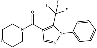 MORPHOLINO[1-PHENYL-5-(TRIFLUOROMETHYL)-1H-PYRAZOL-4-YL]METHANONE Struktur