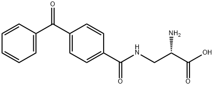 2-AMINO-3-(BENZOPHENONE-4-CARBOXAMIDO)-PROPANOIC ACID Struktur