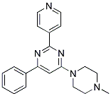 4-(4-METHYLPIPERAZIN-1-YL)-6-PHENYL-2-PYRIDIN-4-YLPYRIMIDINE Struktur