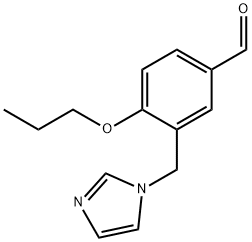 3-IMIDAZOL-1-YLMETHYL-4-PROPOXY-BENZALDEHYDE Struktur