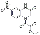 7-(METHYLSULFONYL)-4-(2-OXOBUTANOYL)-3,4-DIHYDROQUINOXALIN-2(1H)-ONE Struktur